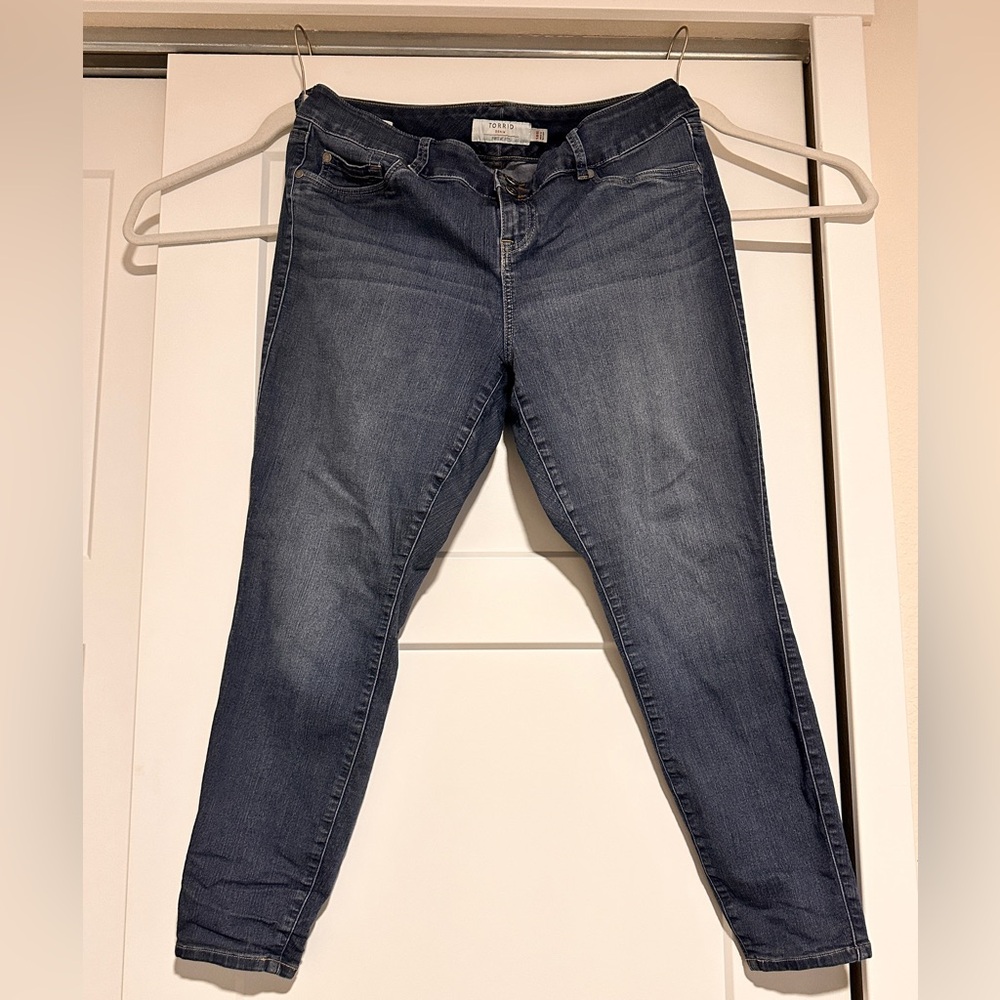 torrid Dark Blue Skinny Jeans Size 18R